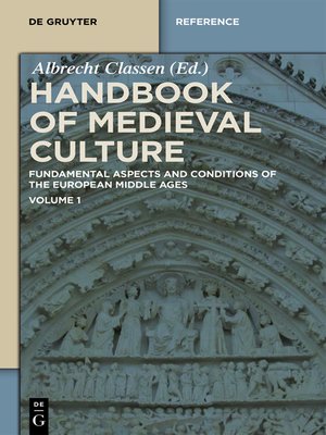cover image of Handbook of Medieval Culture. Volume 1
